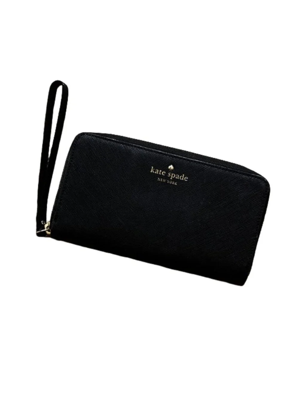 kate spade black wallet wristlet